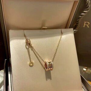 BVLGARI B.zero1 Rose Gold Pendant Necklace